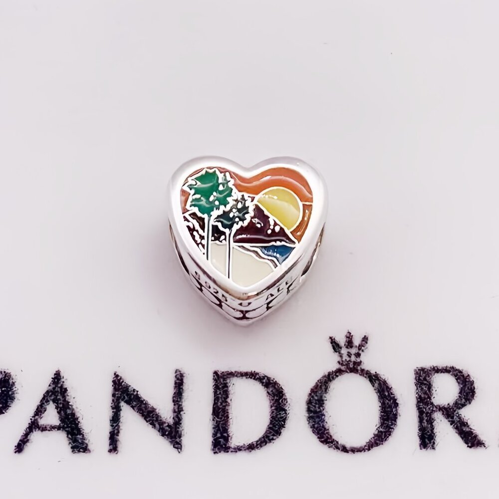 Pandora California State Scene Heart Charm